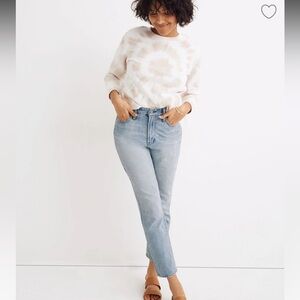 Madewell The Curvy Perfect Vintage Jeans in light washed blue